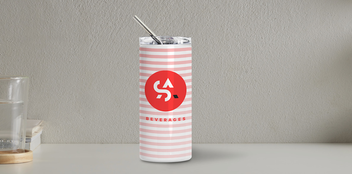 Personalised Skinny Tumbler 600ml Vistaprint